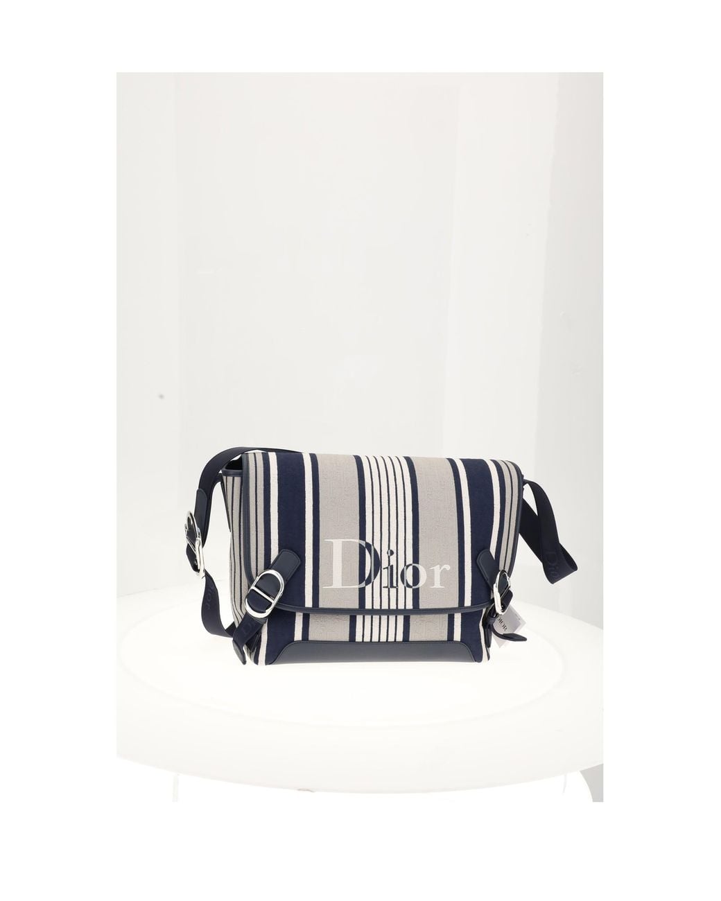 Dior White Jet Flap Messenger Stripes for men