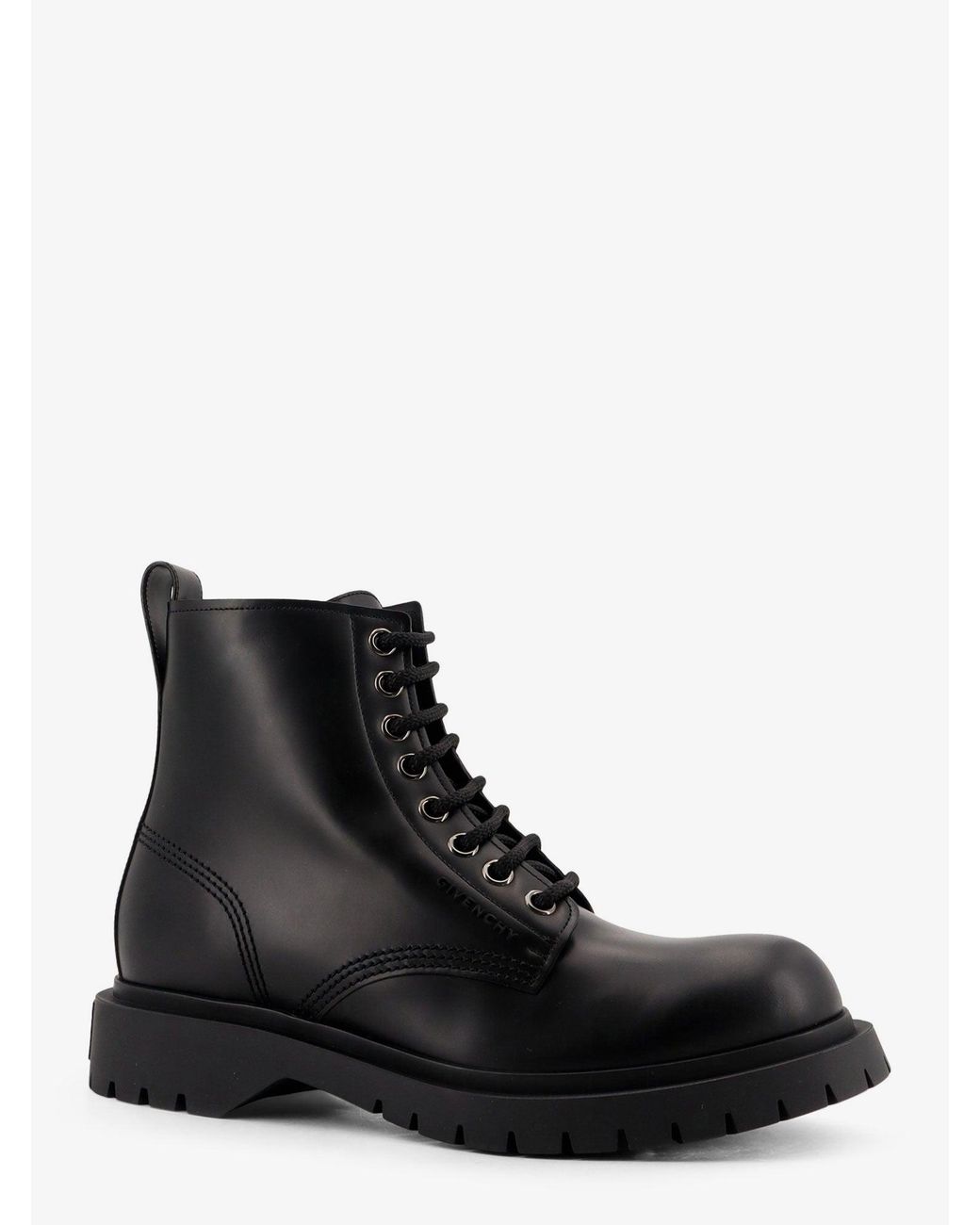 Givenchy Black Leather Ankle Boots for men