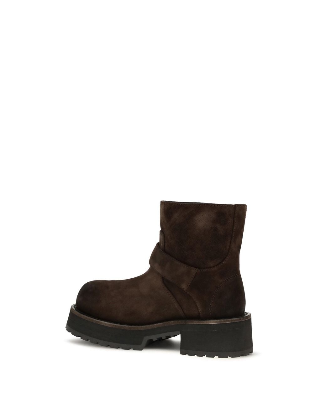 Balenciaga White Venom Mini Waxed Suede Calf Leather Ankle Boots