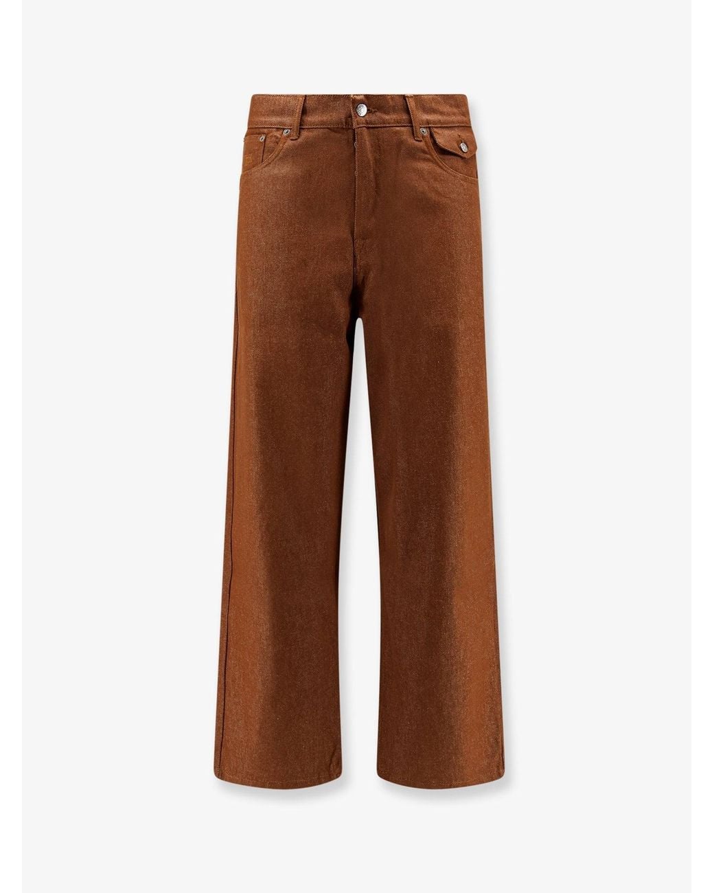 Walk In Paris Brown Trousers Baggy Denim for men
