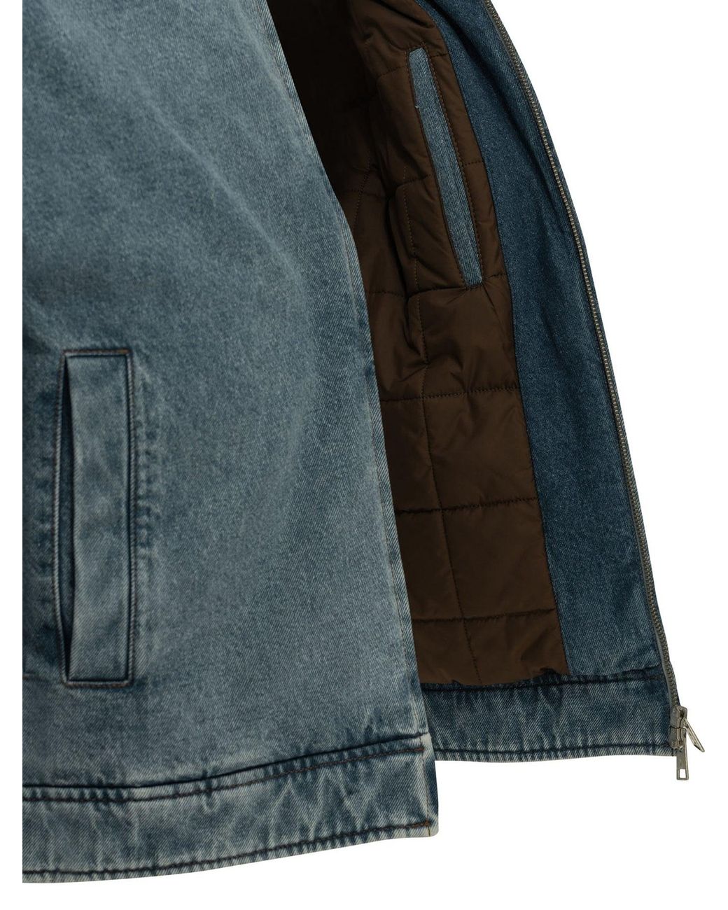 AMI Green "Ami De Coeur" Denim Jacket for men
