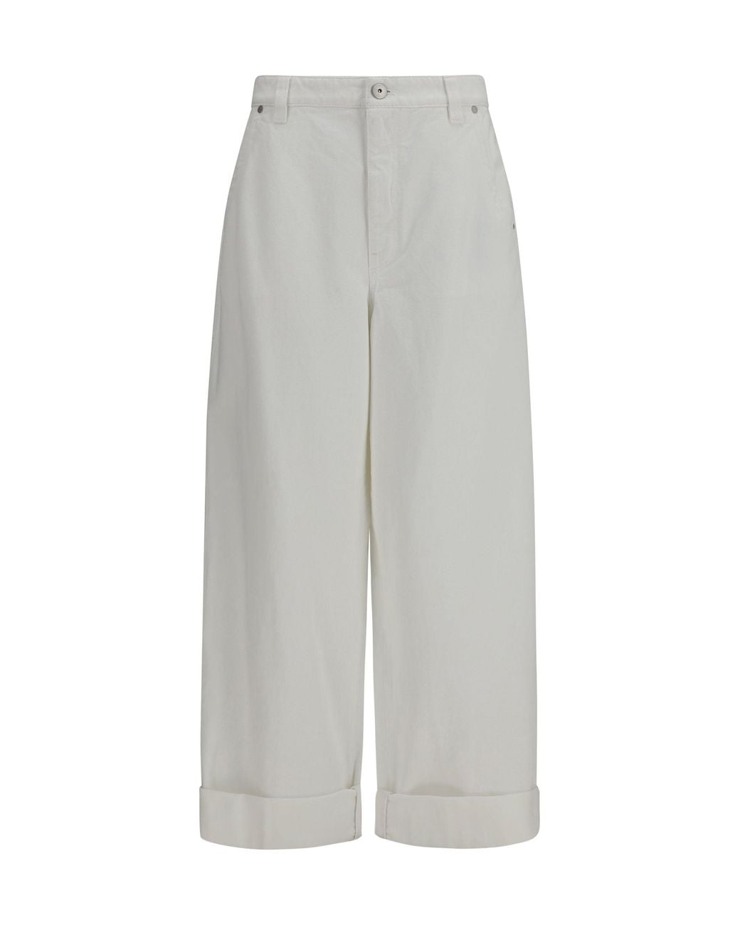 Brunello Cucinelli Gray Cotton Pants