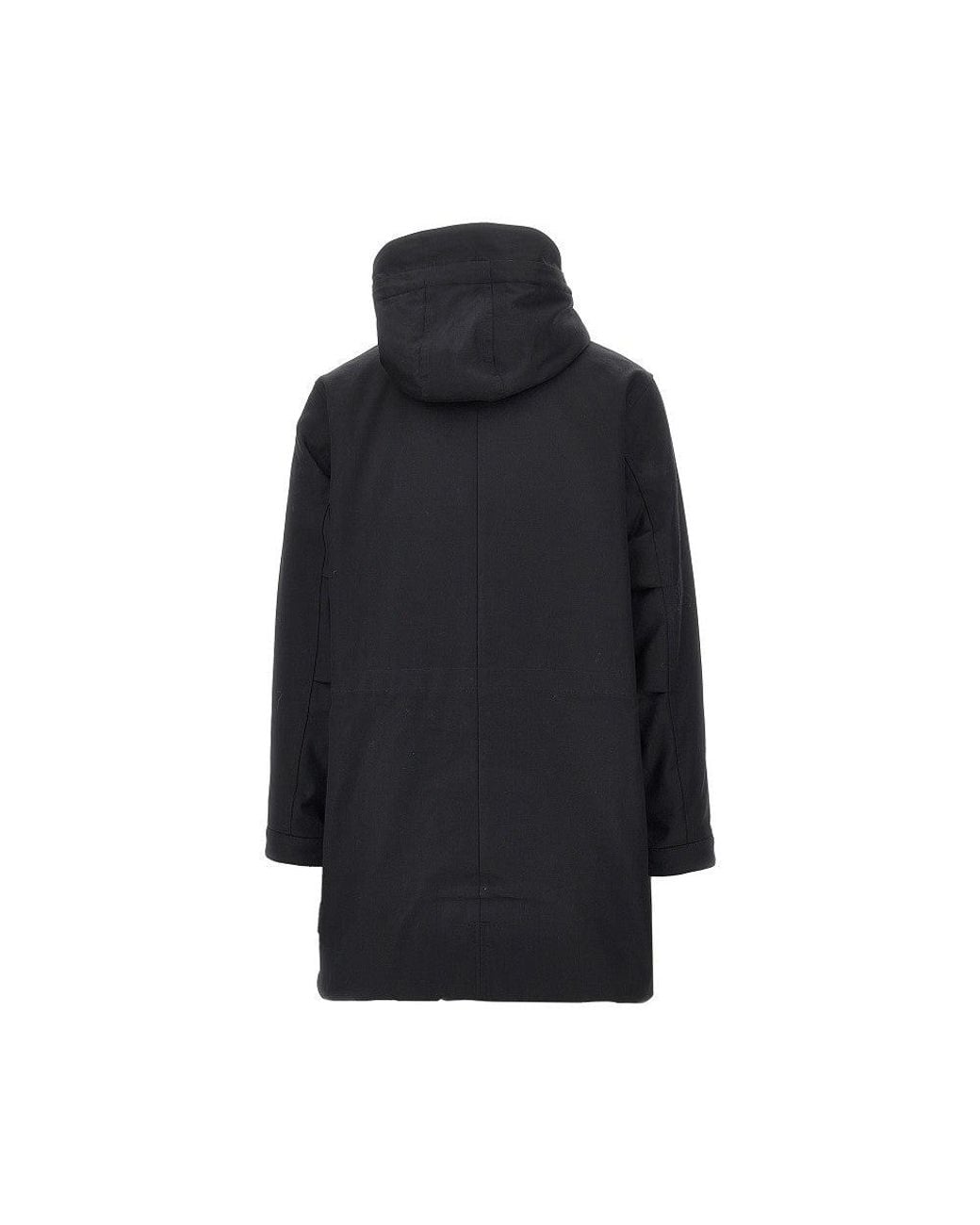 Aspesi Blue Cotton Parka Coat for men