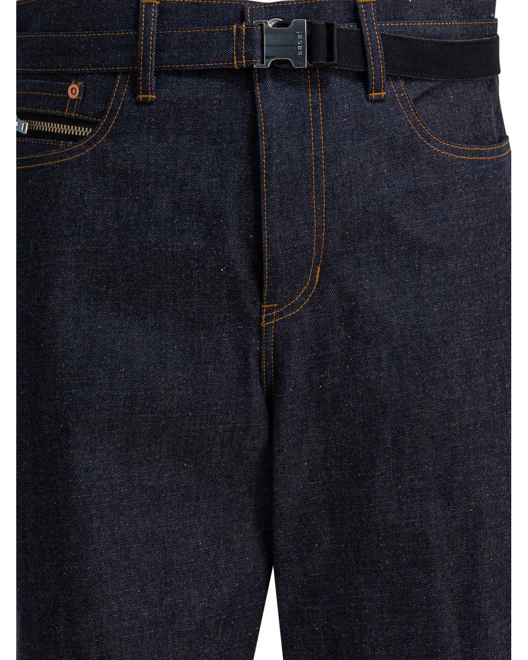 Sacai Blue Relaxed Fit Jeans for men