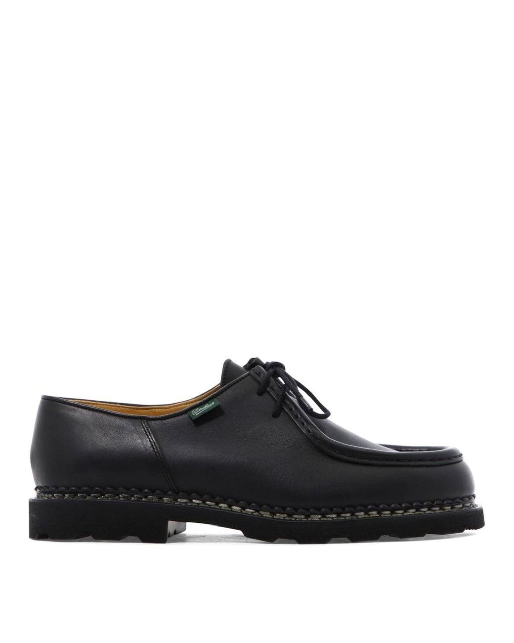 Paraboot Black "Michael" Lace-Up Loafers for men