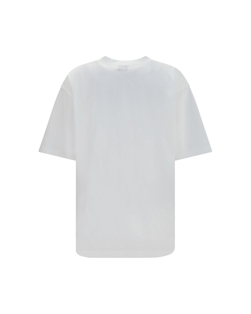 Balenciaga White Printed Cotton T-Shirt