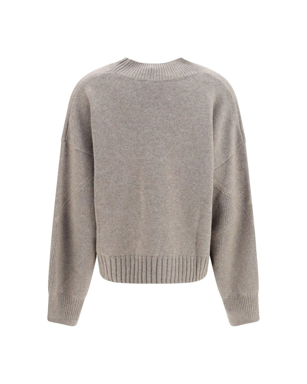 Malo Gray Cashmere Crew Neck Sweater