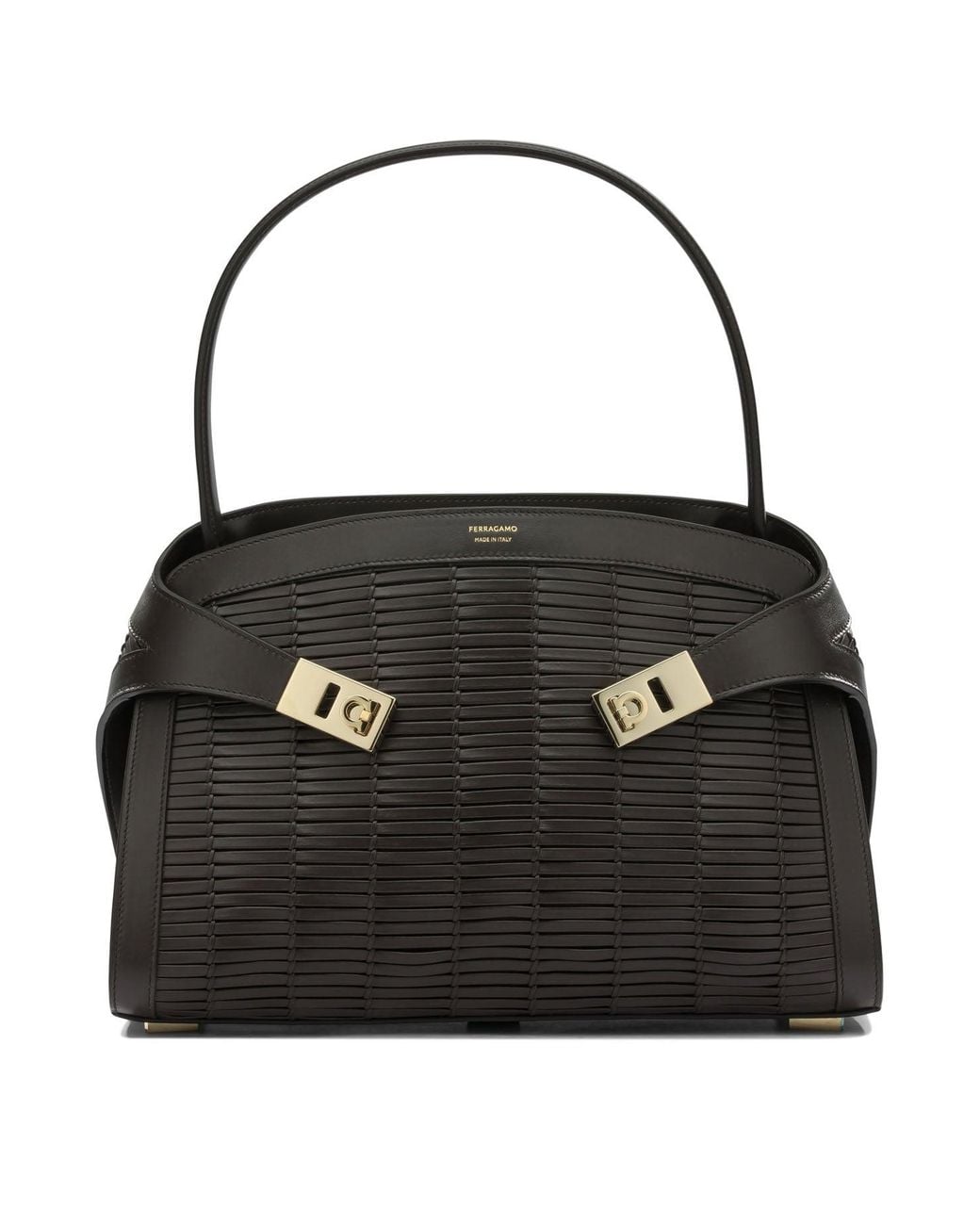 Ferragamo Black Medium "Hug Soft" Hand Bag