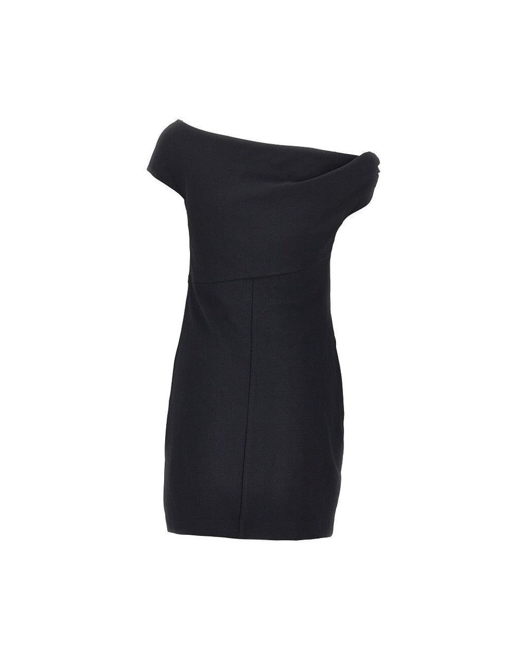 Pinko Black Stretch Crêpe Short Dress