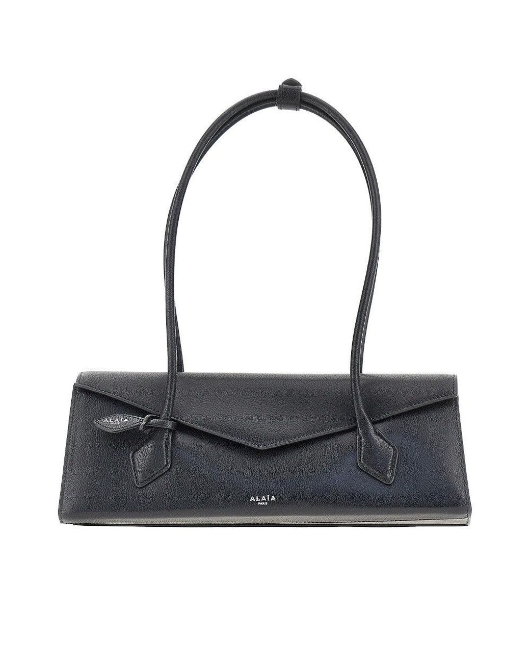 Alaïa Blue Leather Medium 'Le Teckel Flap' Bag
