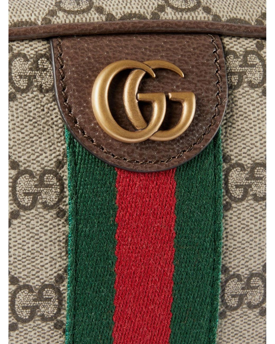 Gucci Gray Ophidia Gg Supreme Fabric Shoulder Bag for men