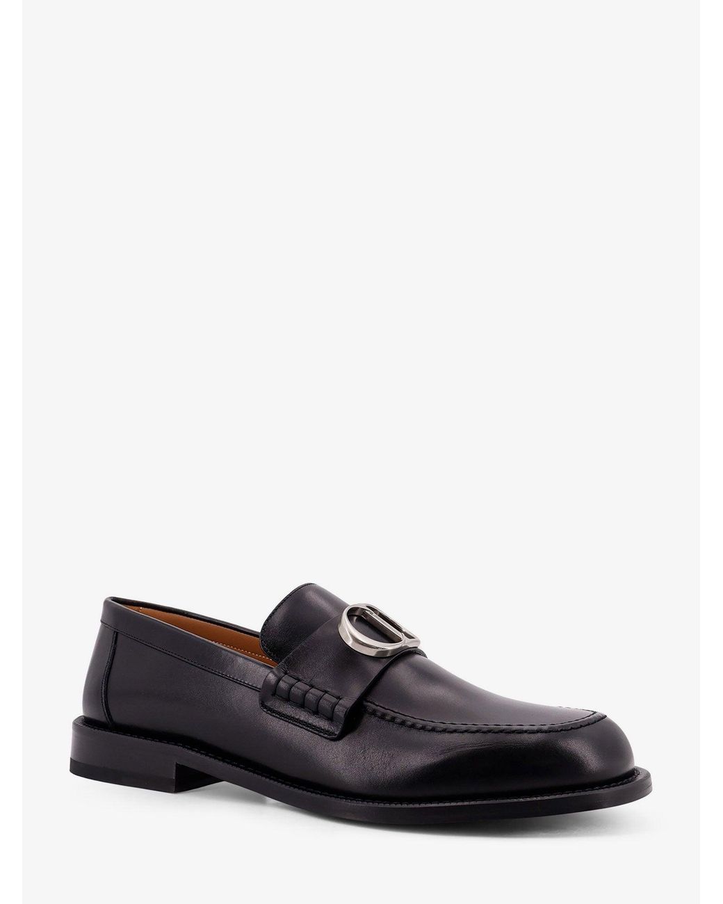 Dior Black Dior Archie Leather Loafers for men