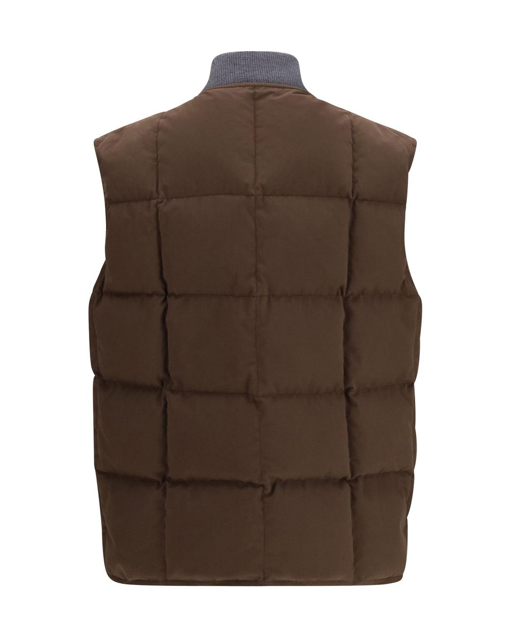 Miu Miu Brown Gabardine Down Vest