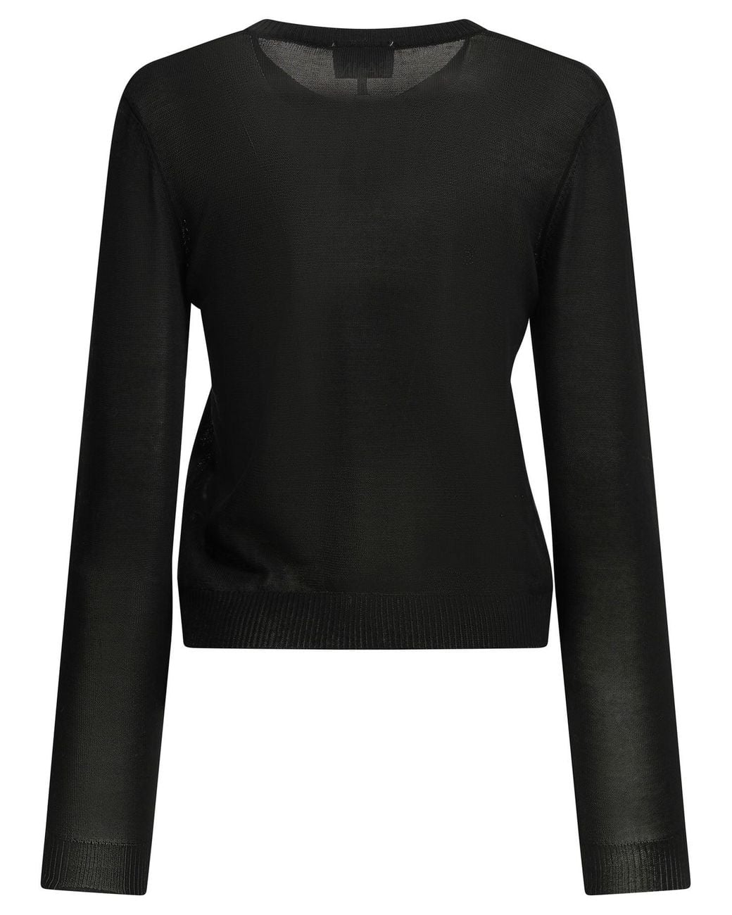 Ganni Black "Argyle" Cardigan