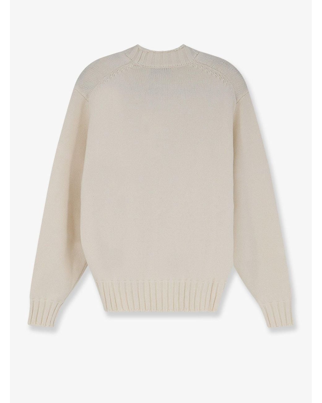 DUNST White Chunky Roll Neck Sweater Ivory