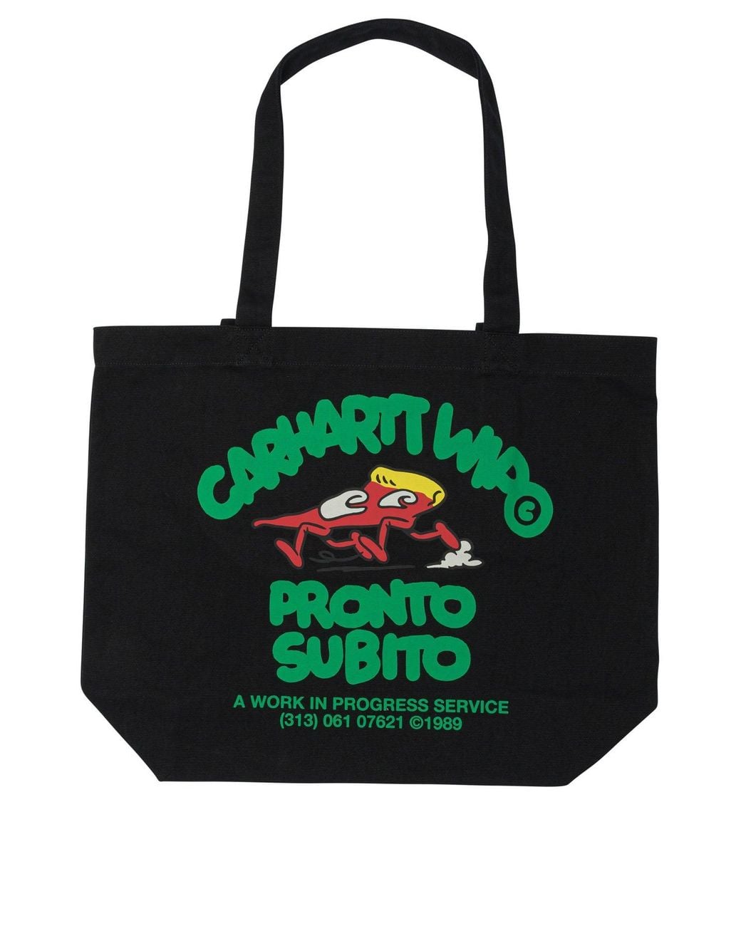 Carhartt Black Canvas Graphic Shoulder Bags for men