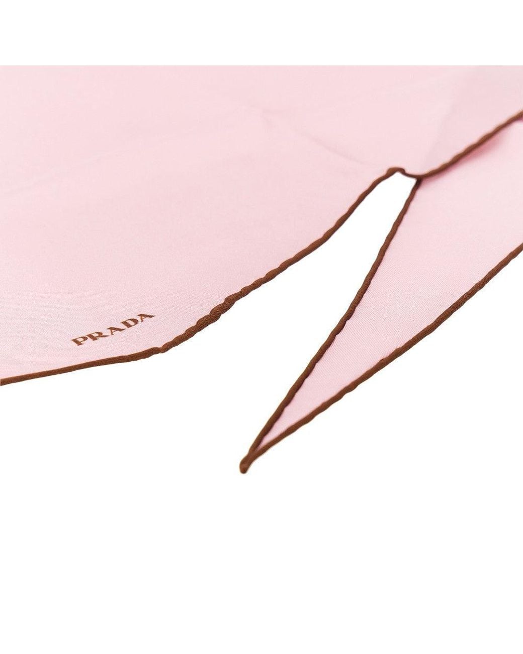 Prada Pink Silk Twill Scarf