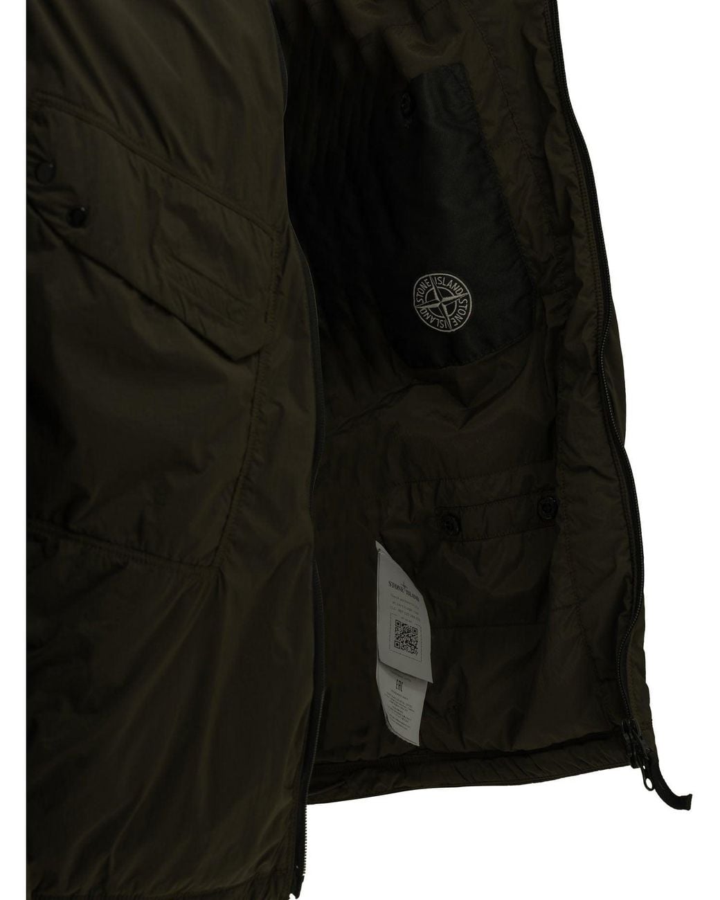 Stone Island Green Ultralight Nylon Padded Jacket for men