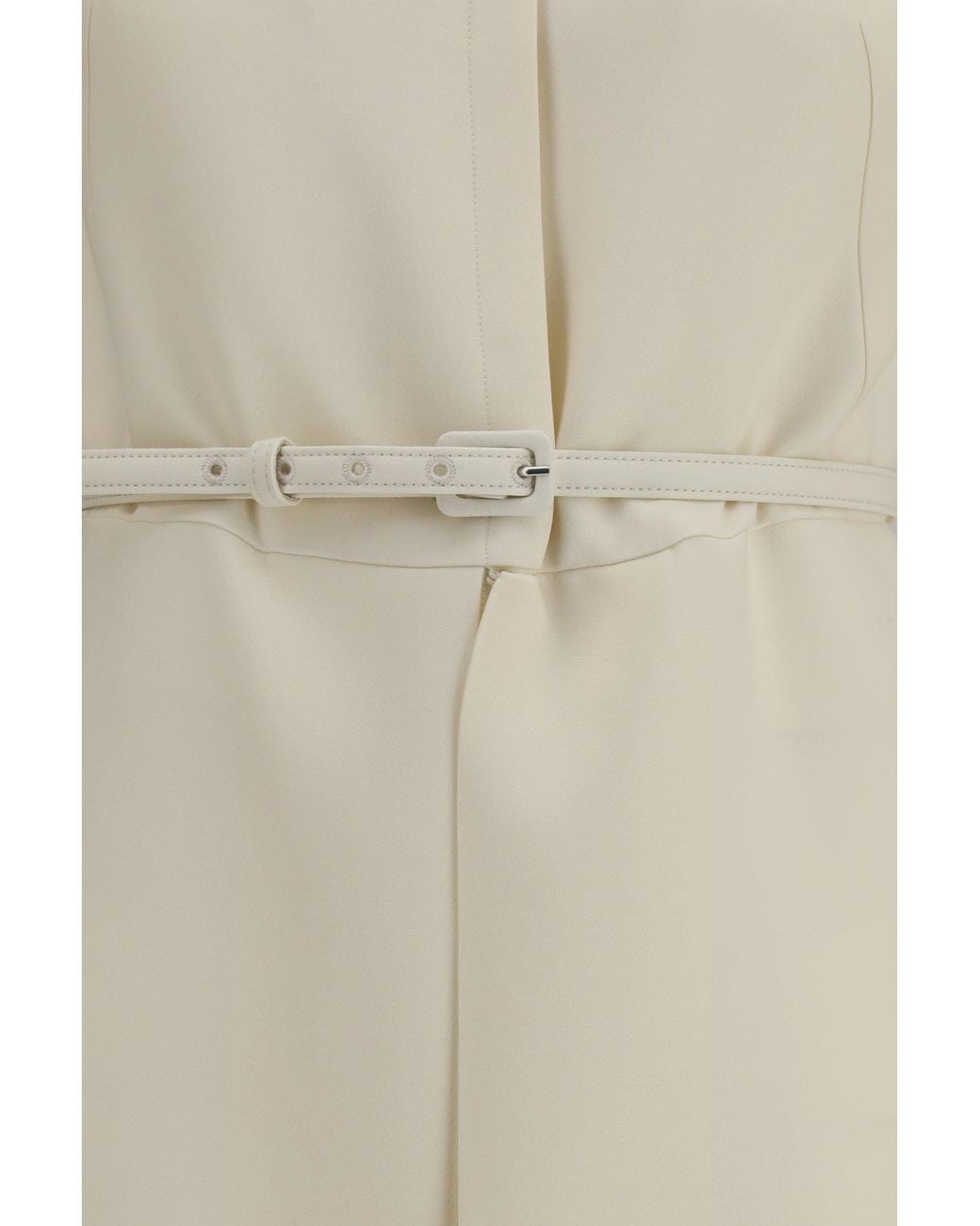 Fendi White Wool And Silk Dress
