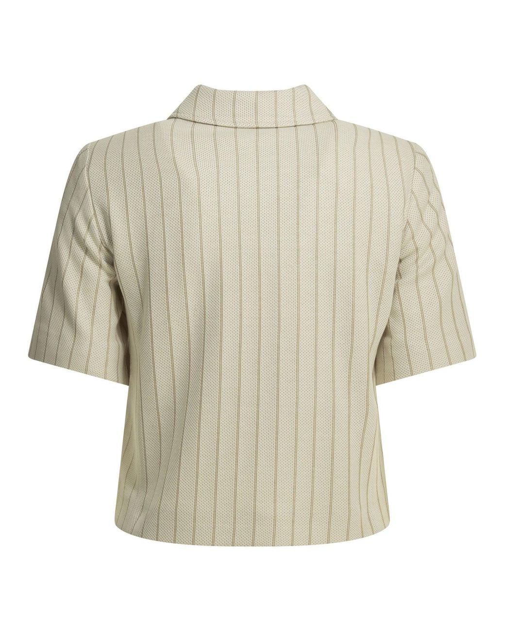 Max Mara White Pinstripe Blazer