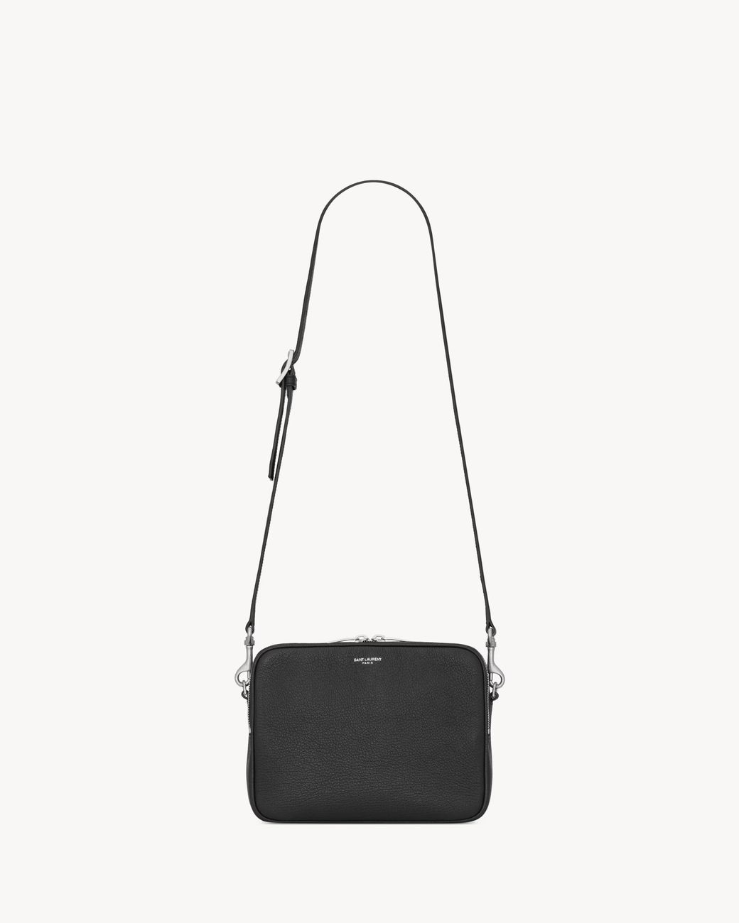 Saint Laurent White Small Crossbody Bag Goat Leather for men