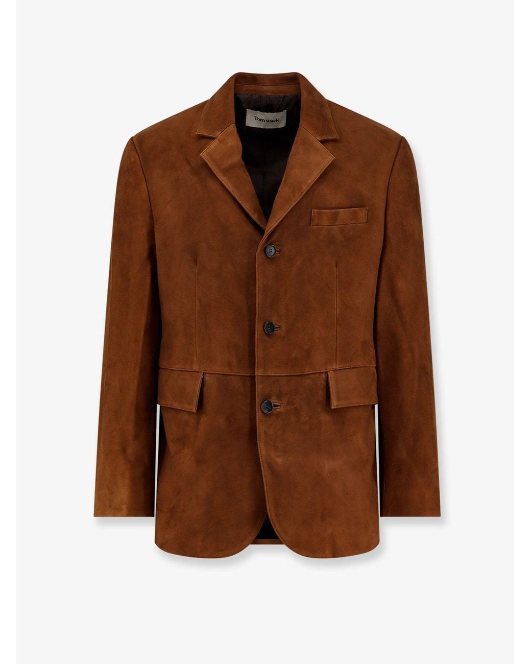 TONYWACK Brown Tailored Suede Jacket