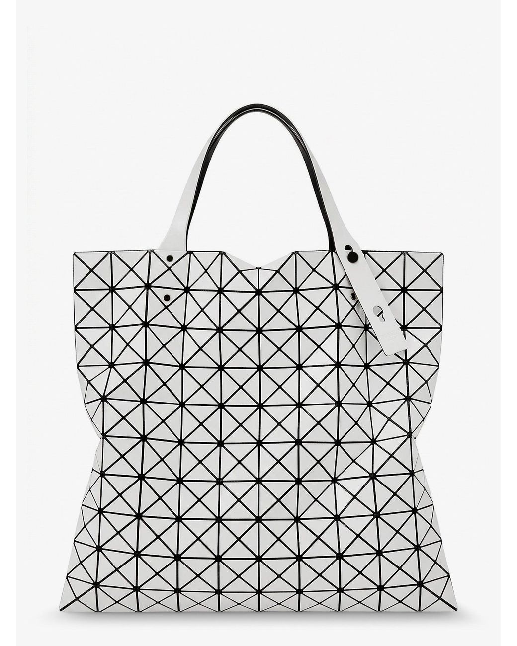 Issey Miyake White Prism Pvc Shoulder Bag