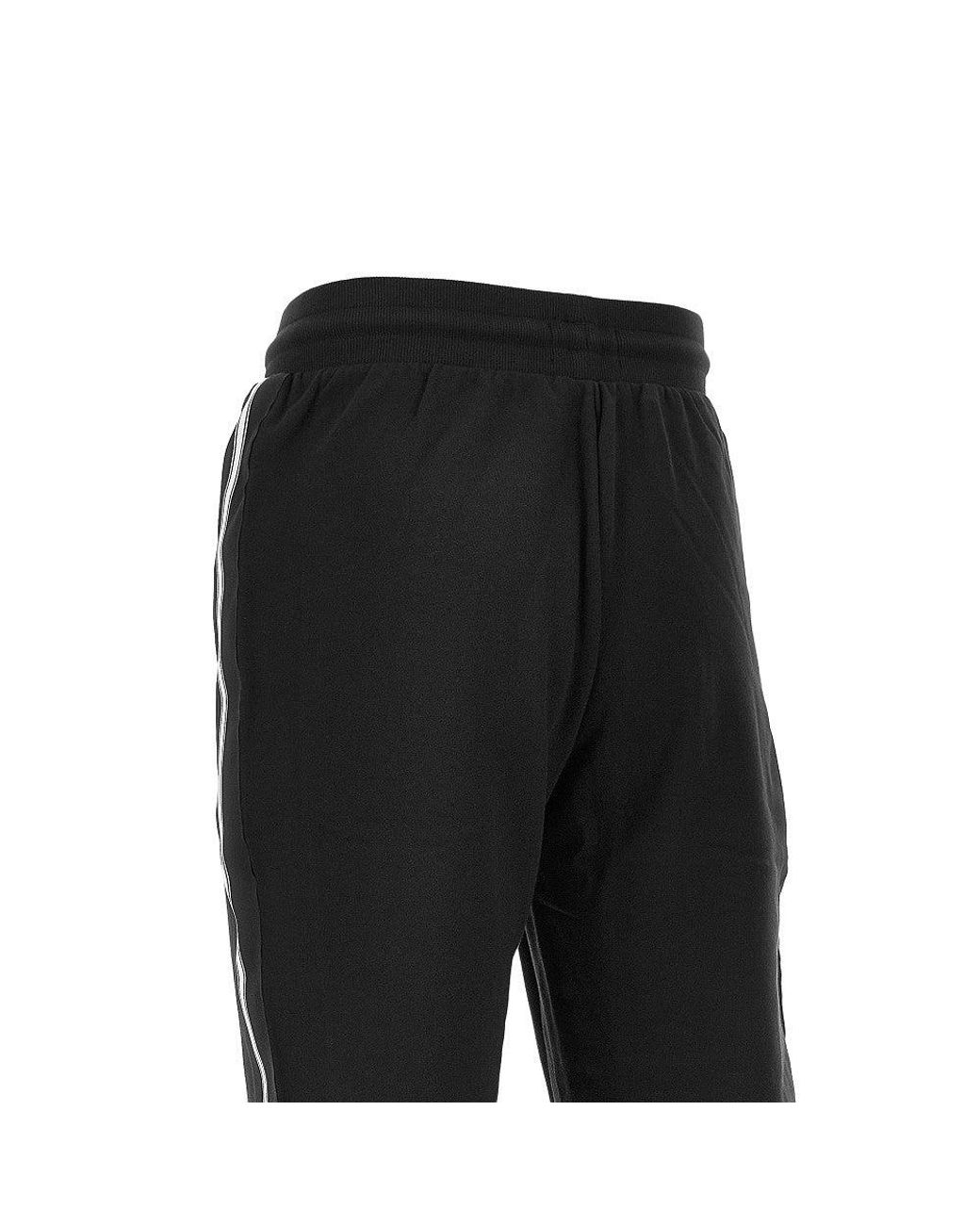 EA BODYWEAR Black French Terry Loungewear Pants for men