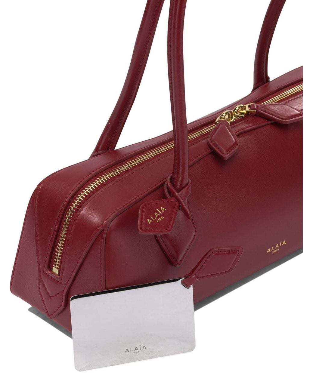 Alaïa Red "Le Teckel" Medium Shoulder Bag