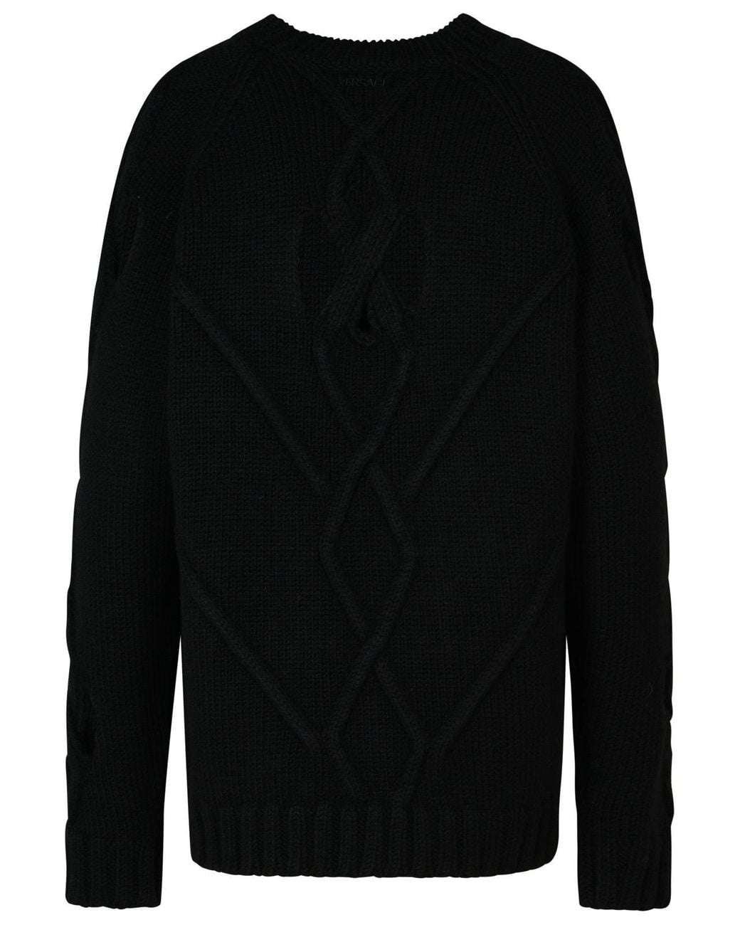 Versace Black Wool Blend Sweater for men