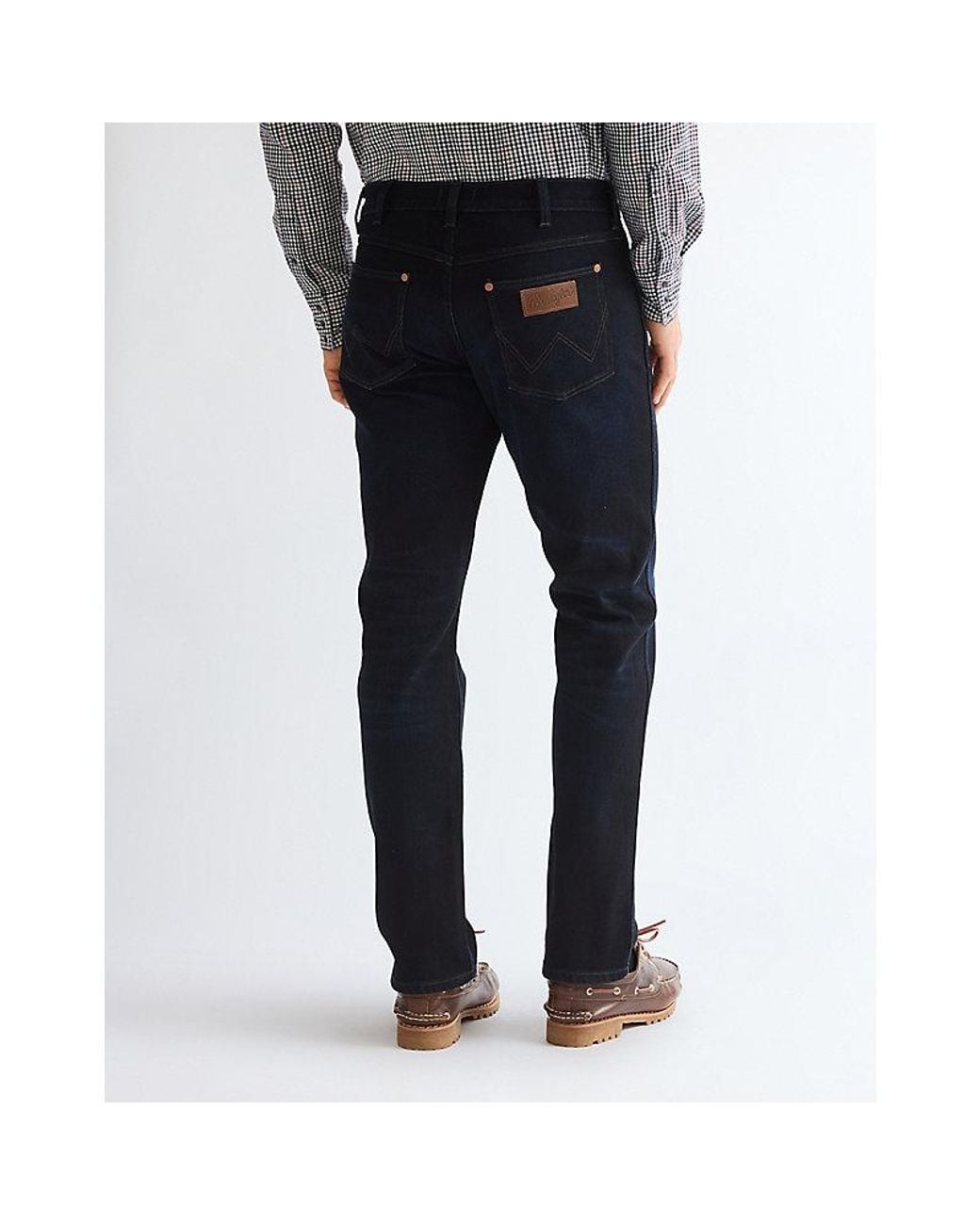 Wrangler Blue Greensboro Straight Low Stretch Jean Size 29 X32 for men