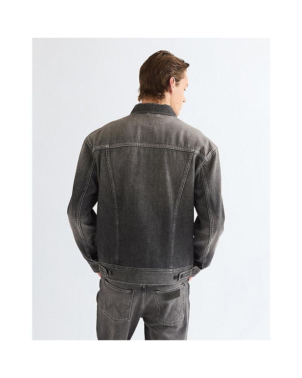 Wrangler Gray Relaxed Anti Fit Toughlite Trucker Jacket for men