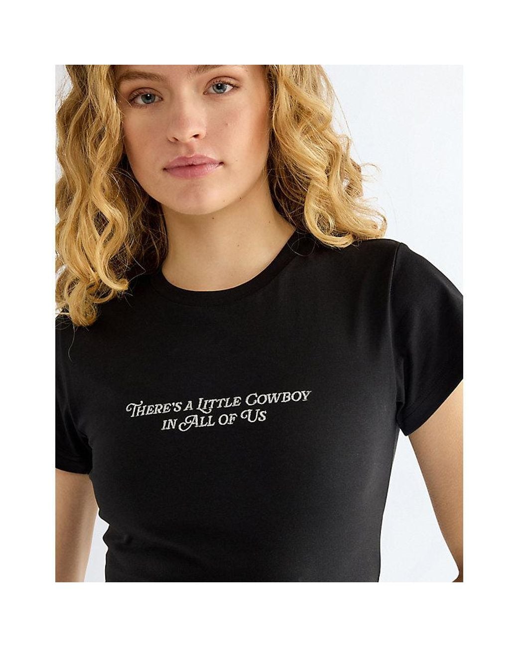 Wrangler Black Slim Shrunken Band Tee