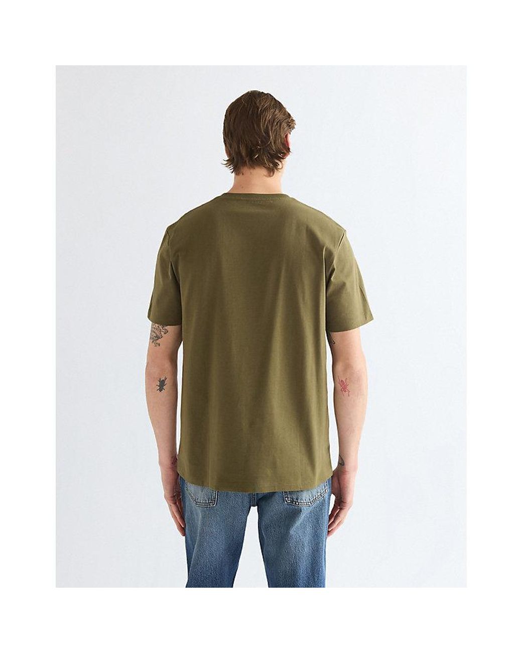 Wrangler Green Regular Sign Off Tee for men