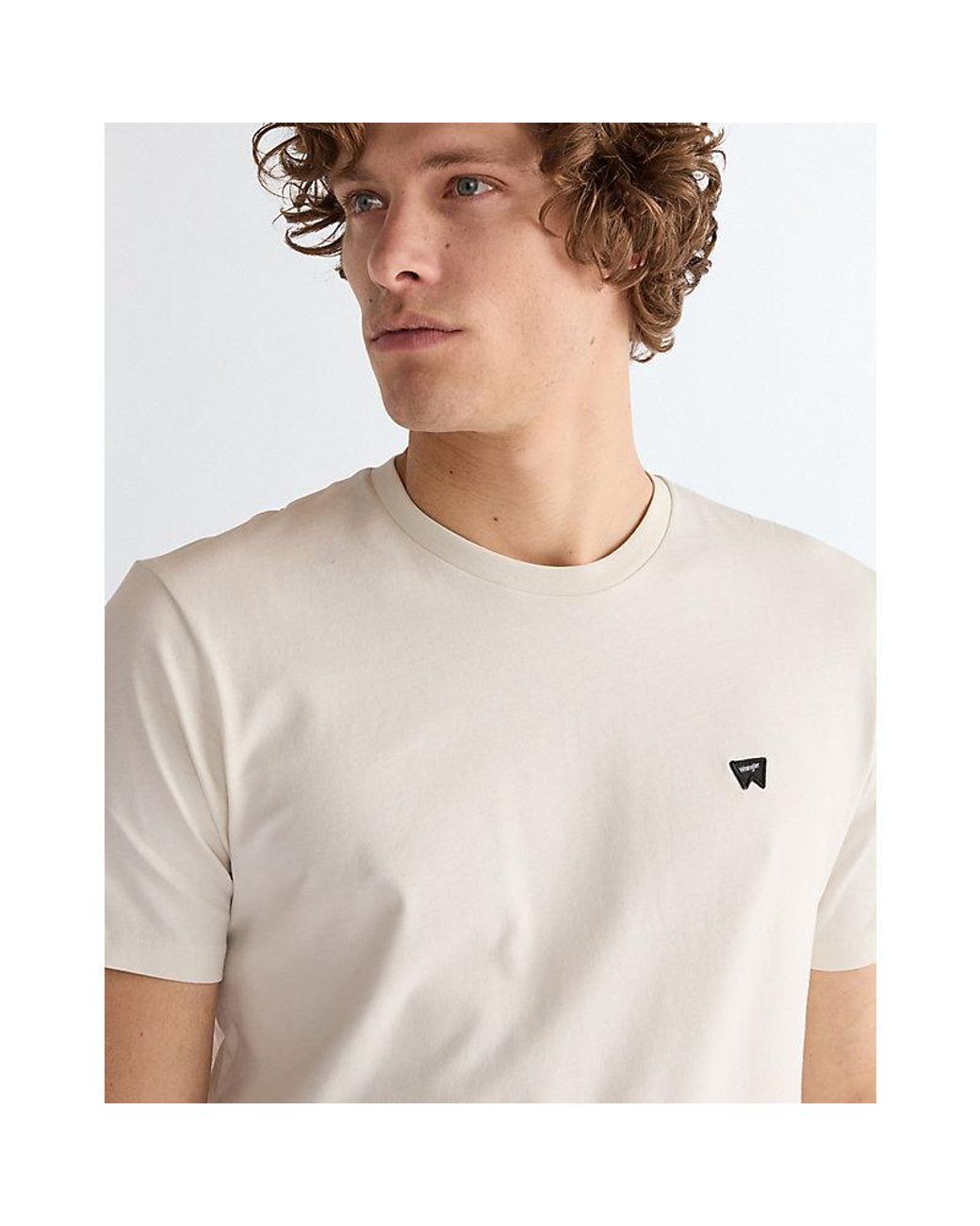 Wrangler White Regular Sign Off Tee for men