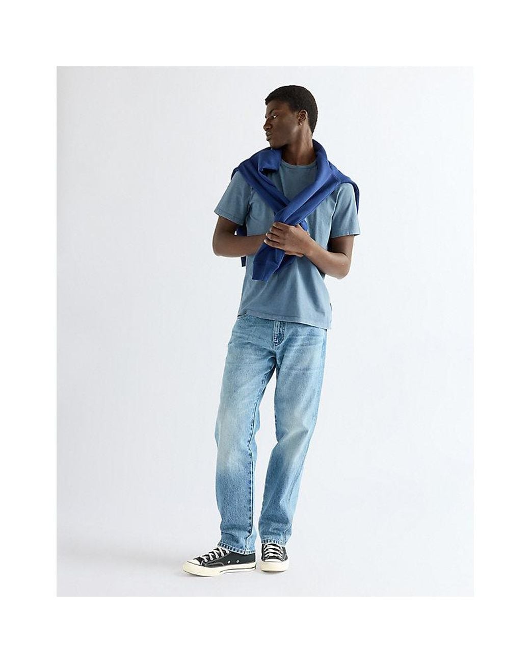Wrangler Blue Regular Graphic Tee for men