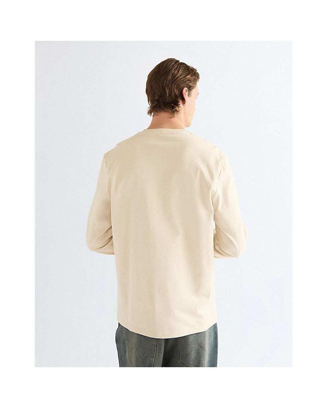Wrangler Natural Regular Long Sleeve Tee for men