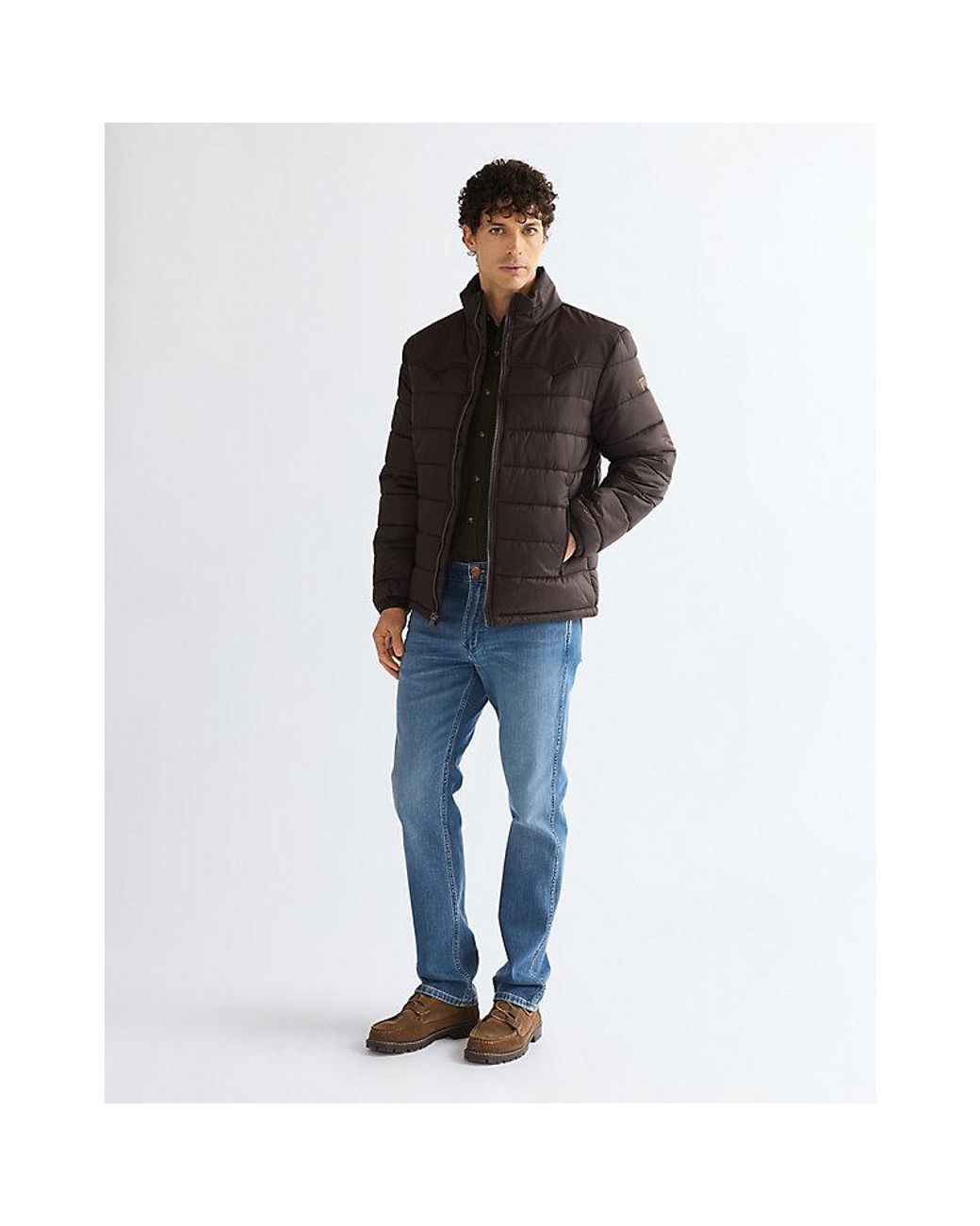 Wrangler Black Regular Packable Puffer Jacket for men