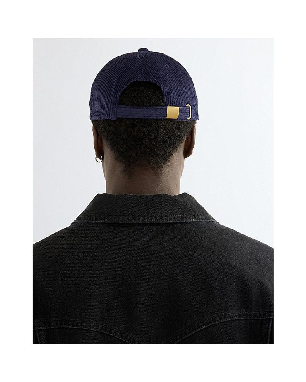 Wrangler Black Corduroy Cap for men