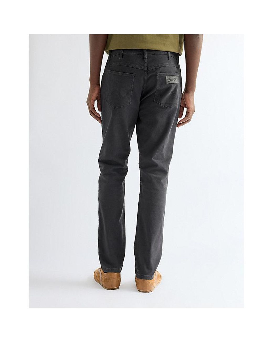 Wrangler Black Larston Slim Tapered Trousers Size 28 X32 for men