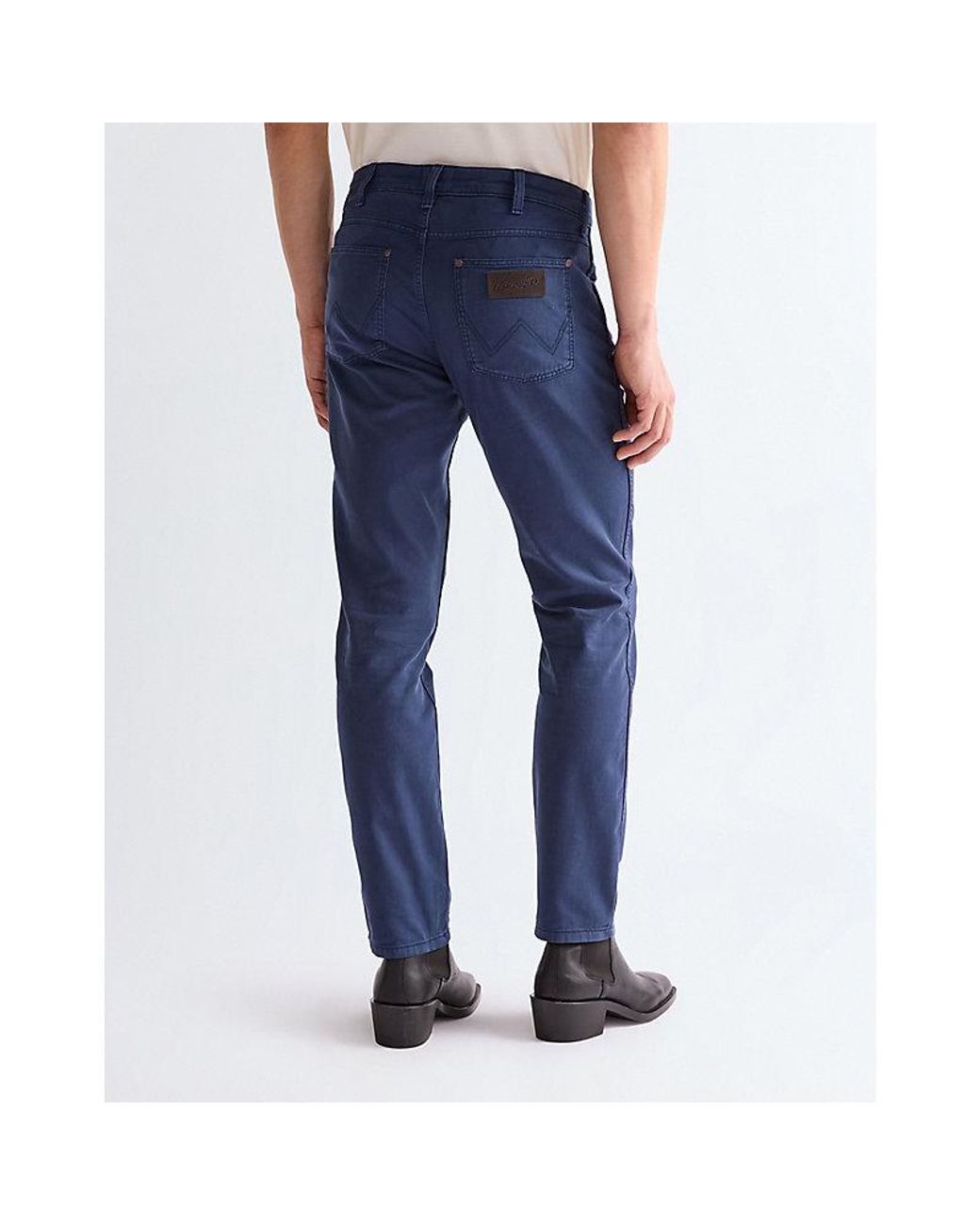 Wrangler Blue Larston Slim Tapered Trousers Size 27 X32 for men