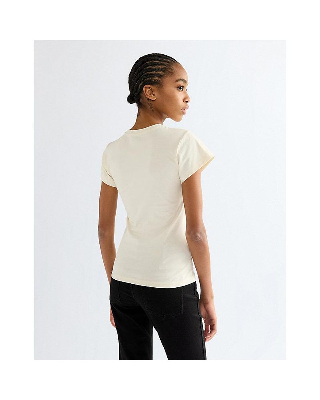 Wrangler White Slim Shrunken Band Tee