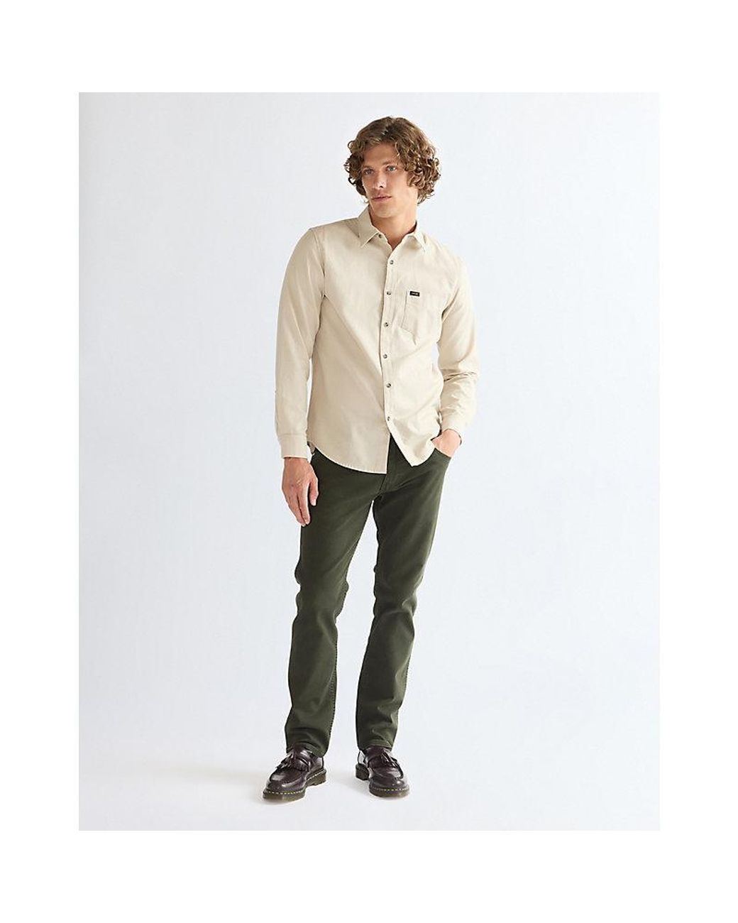 Wrangler Natural Regular One Pocket Shirt for men