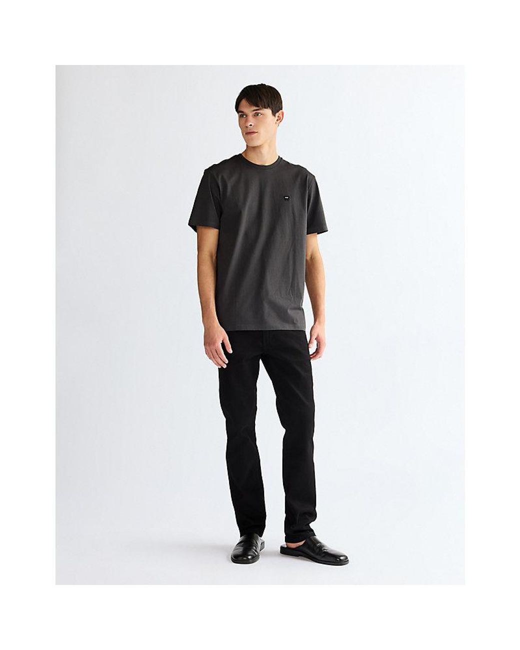 Wrangler Black Regular Sign Off Tee for men