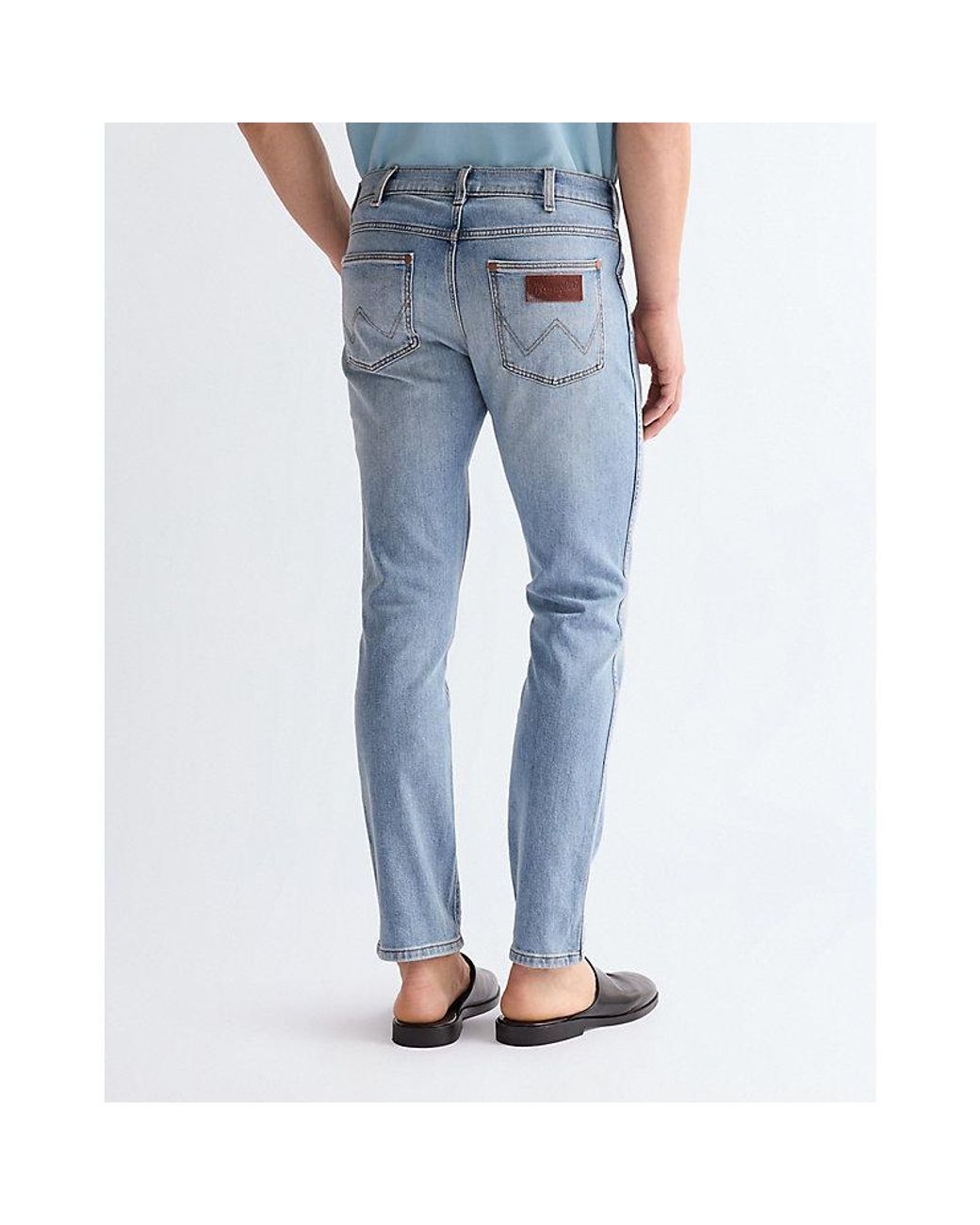 Wrangler Blue Larston Slim Tapered Toughlite Low Stretch Jean Size 28 X32 for men