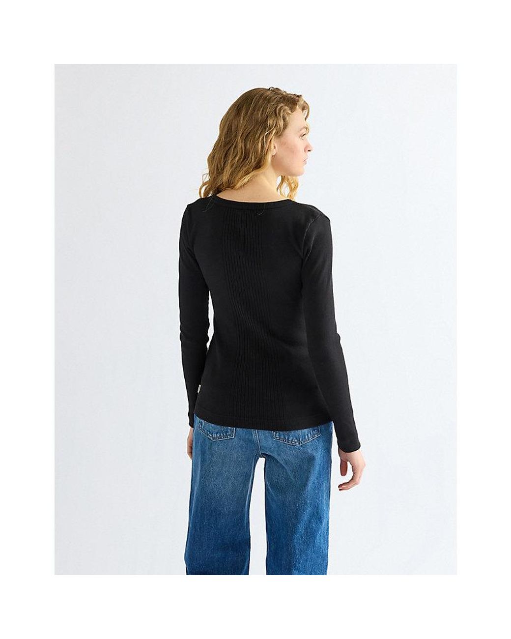 Wrangler Black Slim Variegated Crew Tee