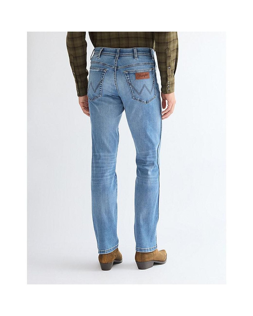Wrangler Blue Texas Straight High Stretch Jean Size 30 X32 for men