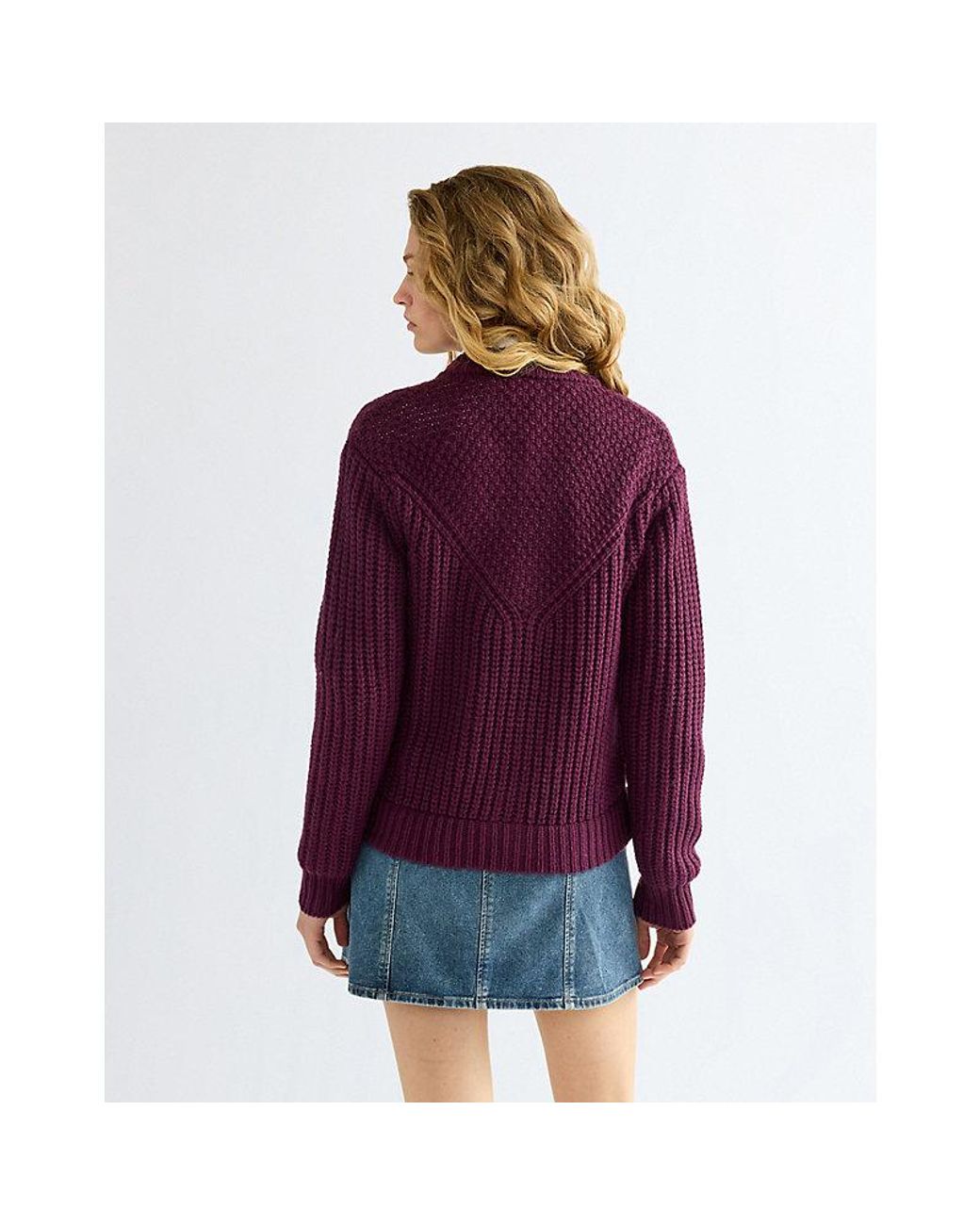 Wrangler Purple Regular Western Cardigan