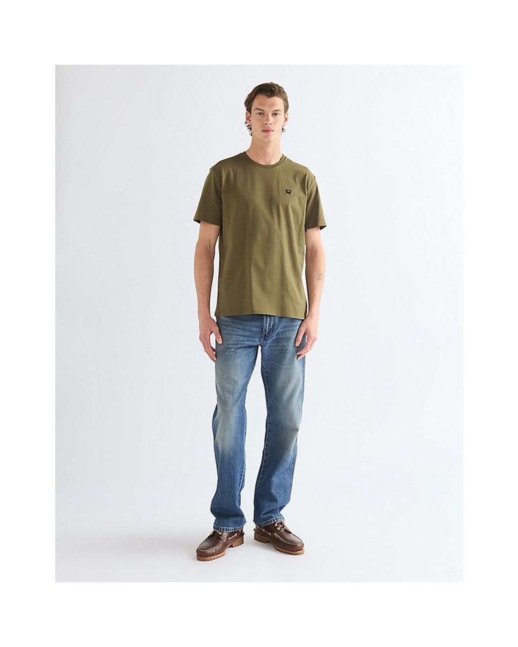 Wrangler Green Regular Sign Off Tee for men