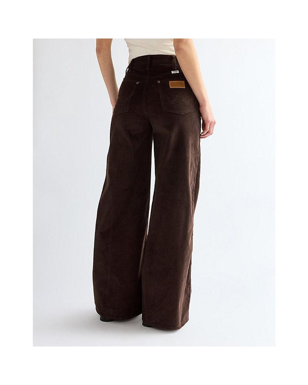 Wrangler Brown Canyon Loose Corduroy Trousers Size 24 X30